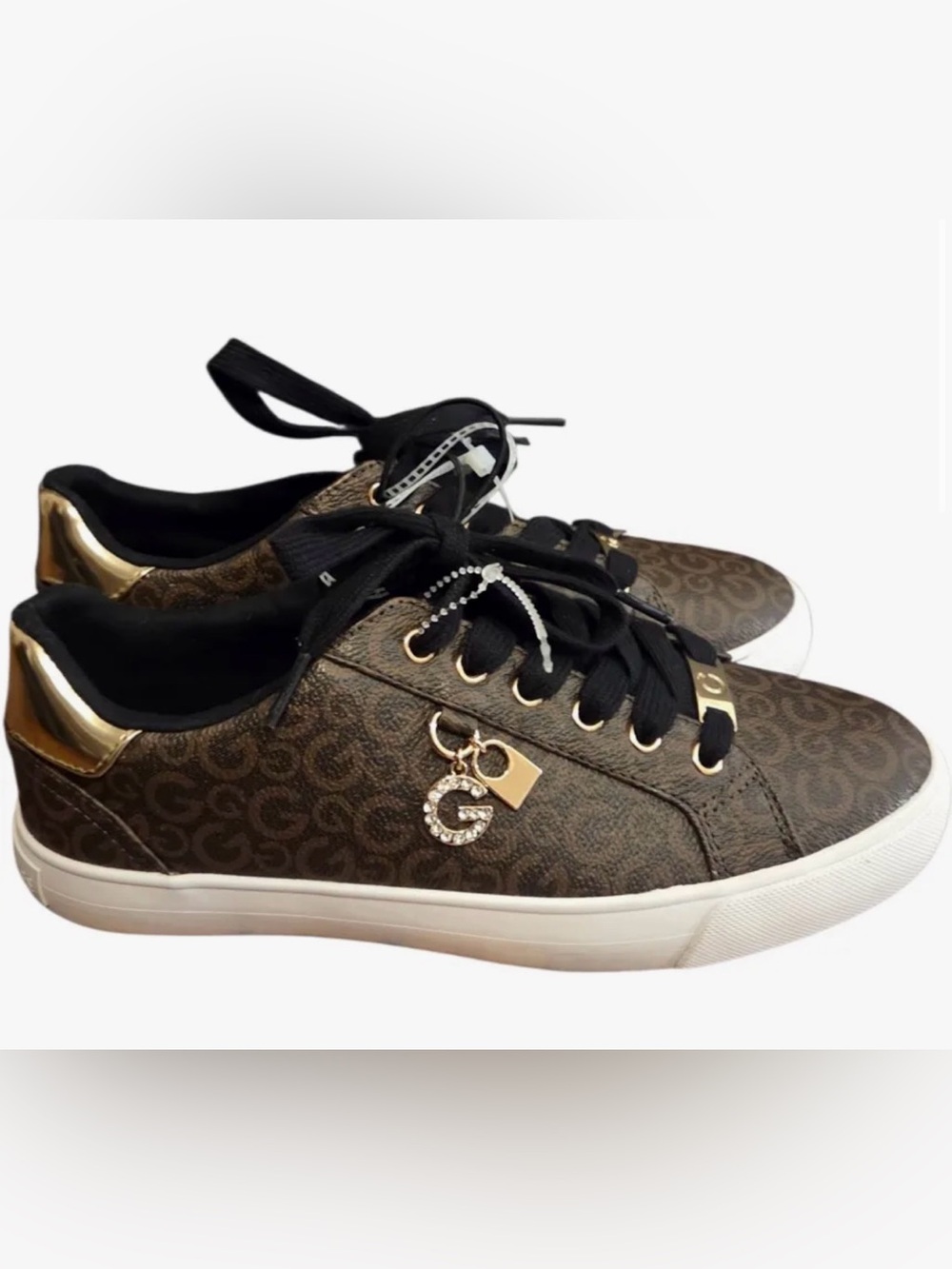 Guess GBG Los Angeles Brown Gold Shoes Size 8.5